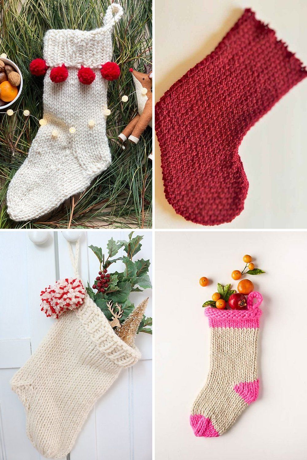 13 Knit Christmas Stocking Free Patterns