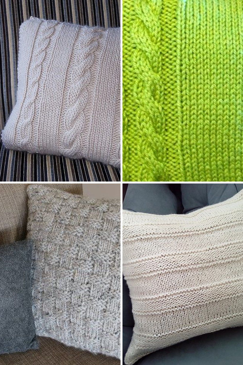 13 Knit Pillow Free Patterns