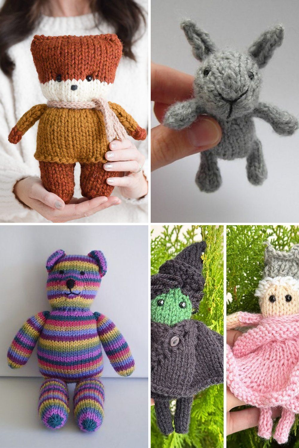 12 Knitted Toys Free Patterns