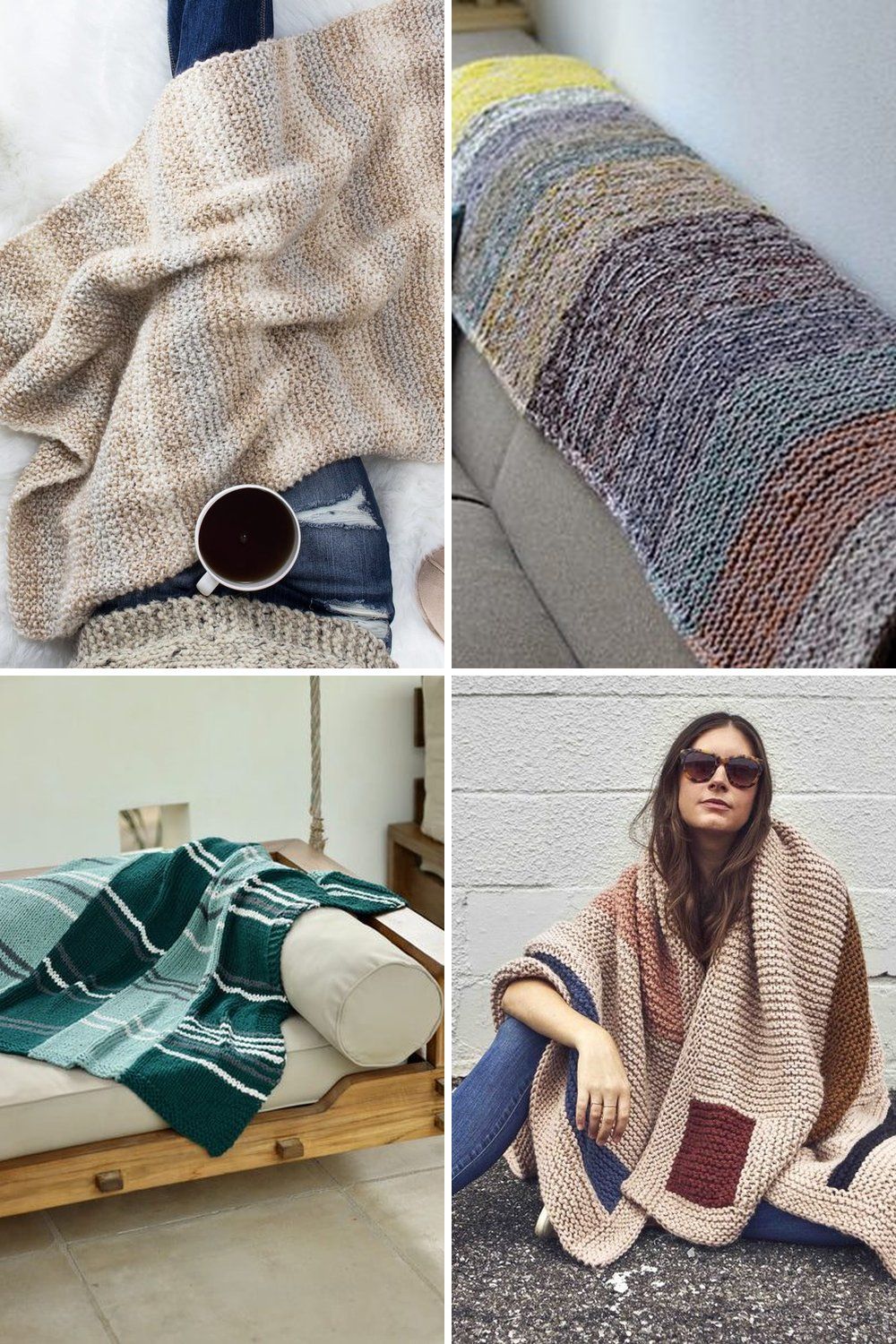 10 Easy Knit Blanket Free Patterns