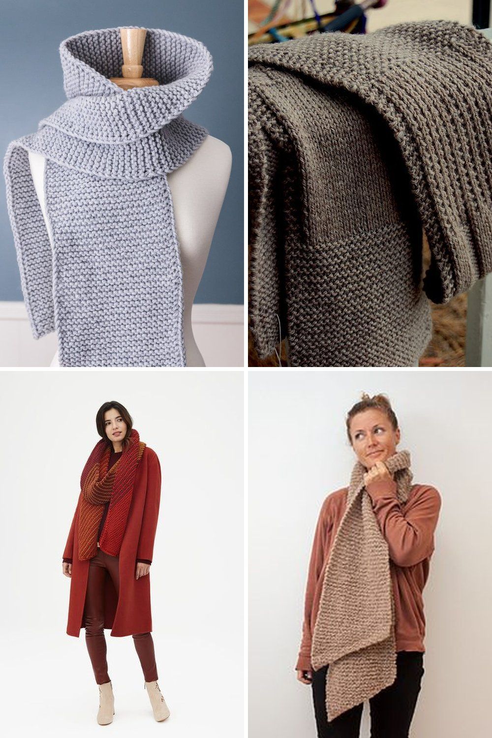 11 Easy Knit Scarf Free Patterns