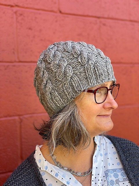 Easy Cabled Hat free crochet pattern by Tracy Pipinich