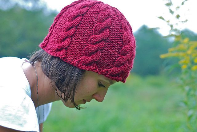 Ripple Cable Hat free crochet pattern by Amy Grace