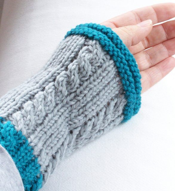 Cable Me Wristwarmers free crochet pattern by Megan Delorme