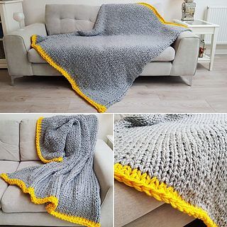 BK Throw free crochet pattern by Big Knitters