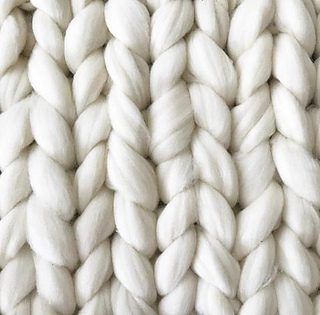 Hand Knit Chunky Blanket free crochet pattern by Jerica Tompkins