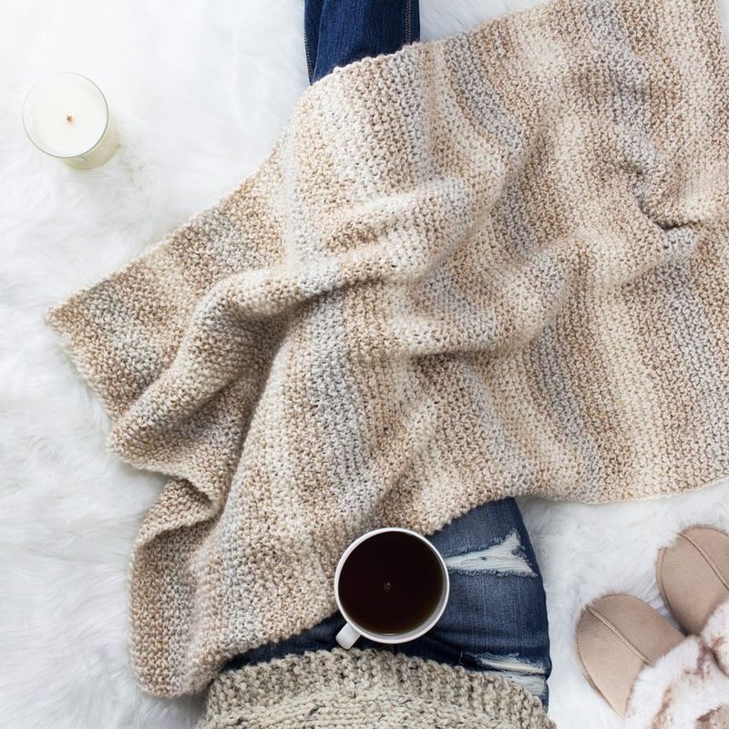Free & Easy Blanket Knitting Pattern free crochet pattern by Jennifer