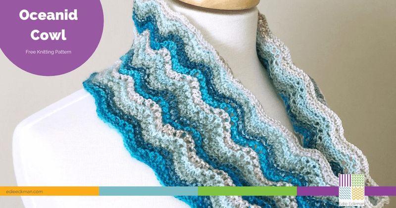 Oceanid Cowl free crochet pattern by Edie Eckman