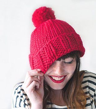 How to Knit a Chunky Hat for Beginners free crochet pattern by Davina Choy