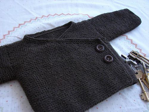 Garter Stitch Baby Cardigan free crochet pattern by Joji Locatelli