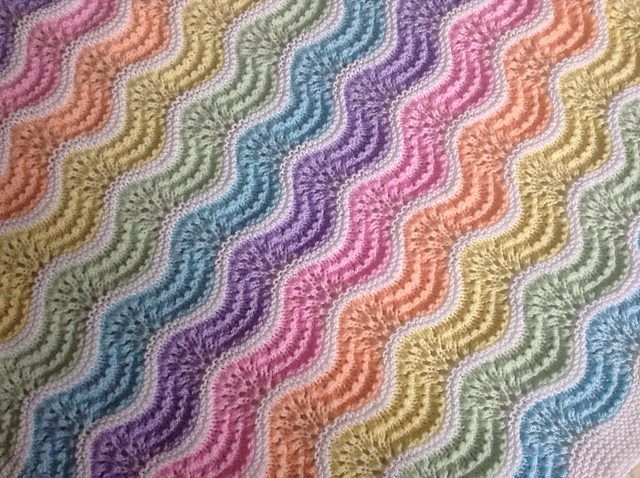 Pastel Rainbow Baby Blanket free crochet pattern by Stitchylinda Designs