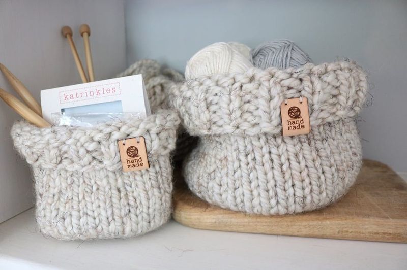 Barnstable Chunky Knit Basket free crochet pattern by Susan