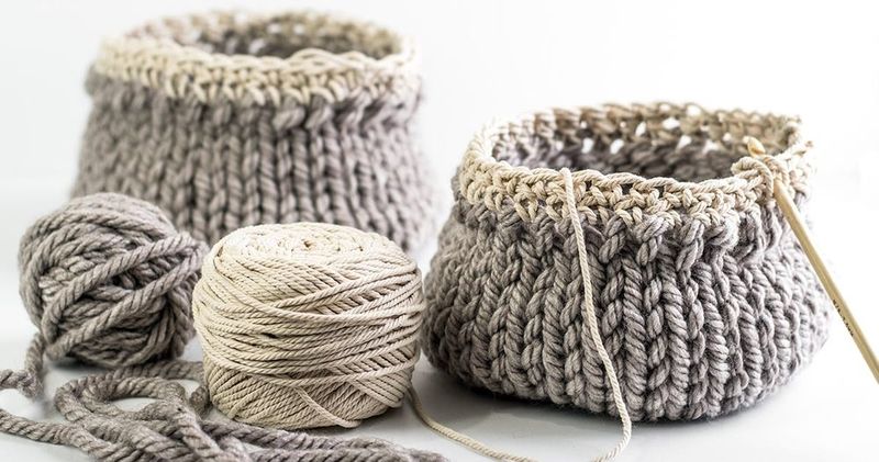 Free DIY Basket You Can Knit Up in a Flash free crochet pattern by Laura Kennedy