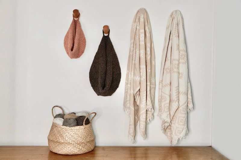 Knit Slouchy Hanging Baskets free crochet pattern by Two of Wands