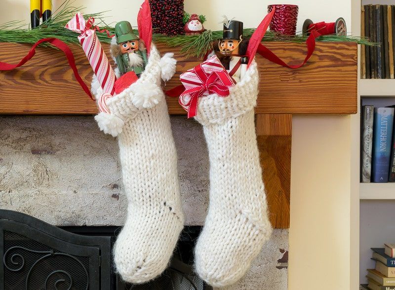 Christmas Stocking Knit Pattern (Super Chunky) free crochet pattern by Nourish and Nestle