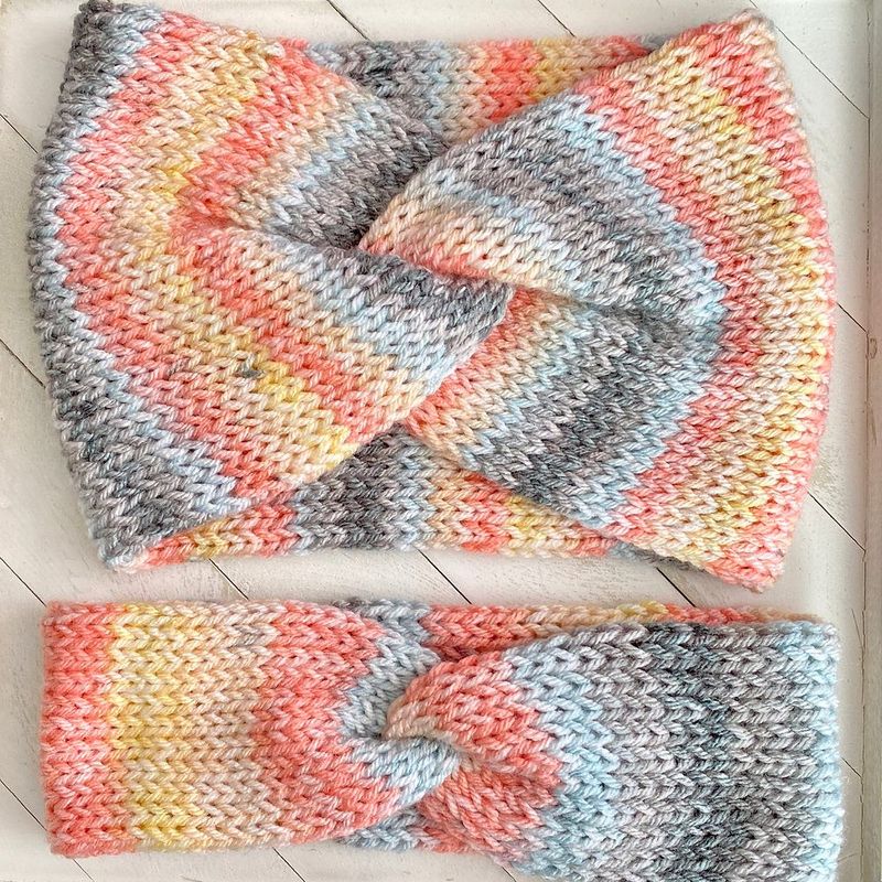 Knit Twisted Headband free crochet pattern by Designs by Phanessa