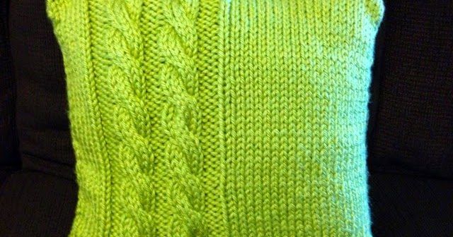 Cabled Throw Pillow Cover free crochet pattern by Emily M