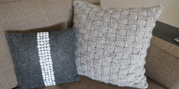 Knit Basket Weave Pillow free crochet pattern by Kathy Lewinski
