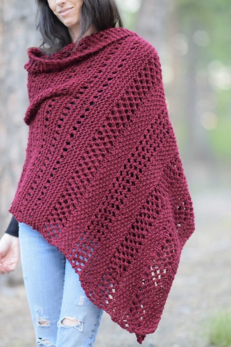 Merlot Alpaca Wrap free crochet pattern by Jessica