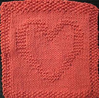 Heart Dishcloth free crochet pattern by Emily Jagos