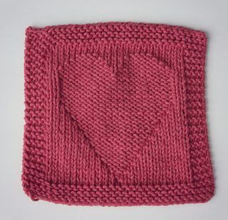 Heart Dishcloth (Chart and Written) free crochet pattern by A Little Knitty Designs