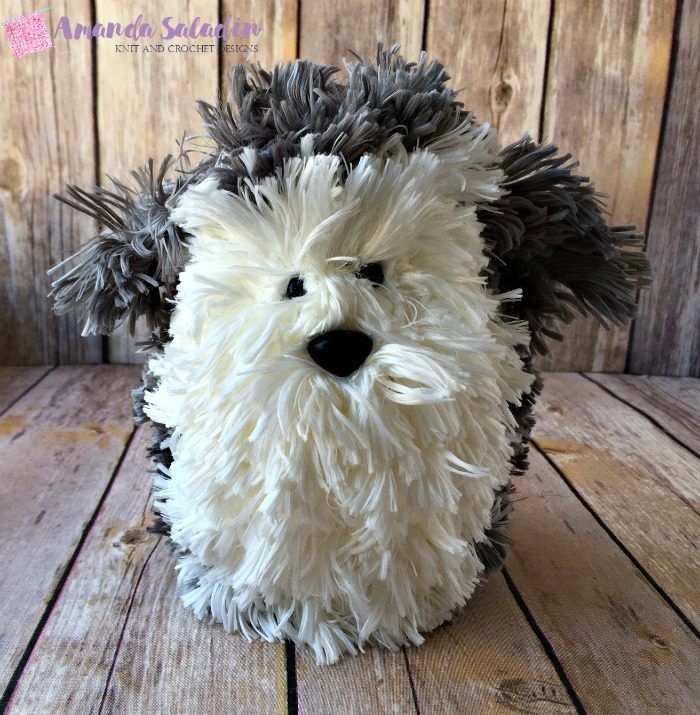 Puppy Love Puffball free crochet pattern by Amanda Saladin